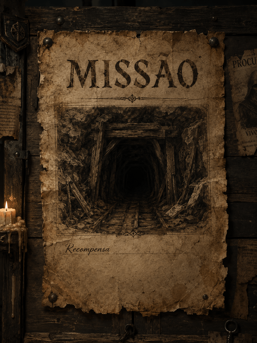 Cartaz da missão: Ecos sob a Mina de Karst